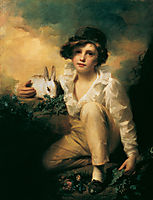 Boy and Rabbit, c.1814, raeburn