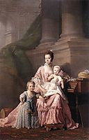 Queen Charlotte with her Two Children, c.1765, ramsay