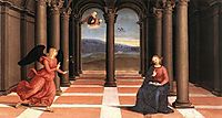 The Annunciation, Oddi altar, predella, 1502-1503, raphael