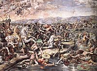 The Battle at Pons Milvius, detail_1, 1520-1524, raphael