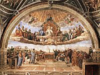 Disputation of the Holy Sacrament, La Disputa, 1510-1511, raphael