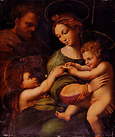 Holy Family With Saint John The Baptist, raphael