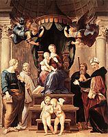 Madonna of the Baldacchino  , raphael