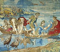 The Miraculous Draught of Fishes (cartoon for the Sistine Chapel) , raphael