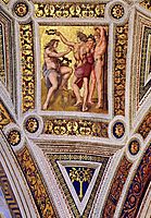 The Saintanza della Segnatura Ceiling, Apollo and Marsyas, detail_1, 1509-1511, raphael