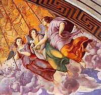The Saintanza della Segnatura Ceiling, detail_2, 1508-1511, raphael
