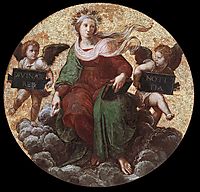The Saintanza della Segnatura Ceiling, Theology, 1509-1511, raphael