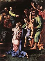 The Transfiguration, detail_3, 1518-1520, raphael