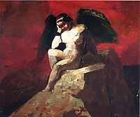 Angel in Chains, c.1875, redon