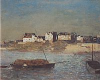 Breton harbour, c.1879, redon