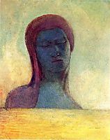 Closed Eyes, c.1894, redon