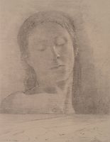 Closed Eyes, c.1890, redon