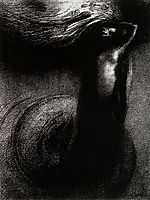 Death: My irony surpasses all others! , 1889, redon