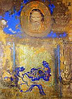 Evocation (Head of Christ or Inspiration from a Mosaic in Ravenna), redon