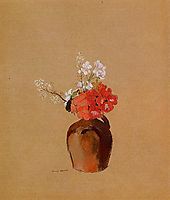 Flowers in a Pot, c.1900, redon