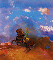The Green Horseman, c.1904, redon