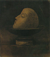 Head of a martyr, 1877, redon