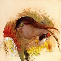 Head of a Sleeping Woman, c.1905, redon