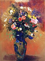 Large Bouquet of Wild Flowers, redon