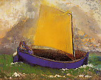 The Mysterious Boat, c.1892, redon