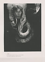 Oannès: I, the first consciousness of chaos, arose from the abyss that I might harden matter, and give law unto forms (plate 14), 1896, redon
