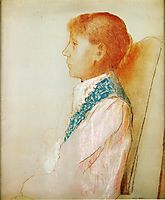 Portrait of Madame Redon in Profile, redon