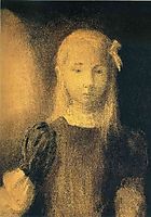 Portrait of Mademoiselle Jeanne Roberte de Domecy , redon