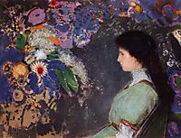 Portrait of Violette Heymann, 1910, redon