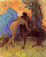 Struggle between Woman and Centaur, c.1905, redon