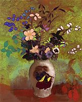 Vase with Japanese Warrior, 1905, redon