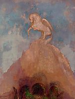 White Pegasus, c.1908, redon