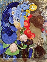 Woman with Flowers, 1903, redon