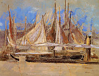 Yachts at Royan, 1902, redon