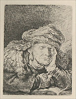 An Old Woman, Sleeping, 1635, rembrandt