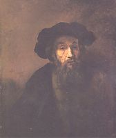 Bearded Man with a Beret, rembrandt