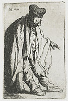 Beggar with his left hand extended, 1631, rembrandt