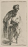 A Beggar with a Wooden Leg, rembrandt