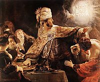 Belshazzar-s Feast, 1635, rembrandt