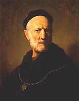 Bust of an Old Man, 1631, rembrandt