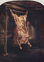 The Carcass of an Ox, 1657, rembrandt