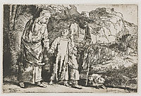 Christ returning from the Temple with his parents, 1654, rembrandt