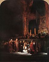 Christ and the Woman Taken in Adultery, 1644, rembrandt