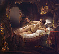 Danae, 1636, rembrandt