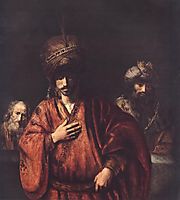 David and Uriah, 1665, rembrandt