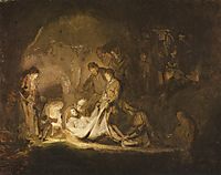 The Entombment, 1634-1635, rembrandt