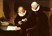 Jan Rijcksen and his Wife, Griet Jans or The Shipbuilder and his Wife, 1633, rembrandt