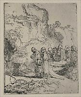 Jesus Christ s Body Carried to the Tomb, 1645, rembrandt