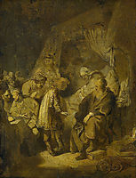 Joseph Telling his Dreams, 1633, rembrandt