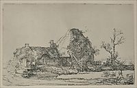 Landscape with a Man Sketching a Scene, 1645, rembrandt