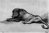 Lion resting, 1652, rembrandt